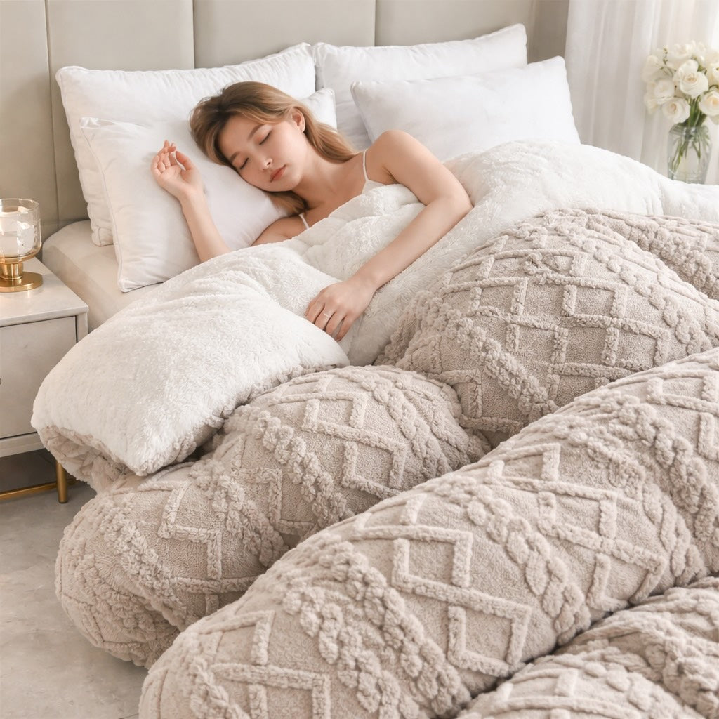 Luxurious Dual-Sided Weighted Blanket for Ultimate Relaxation