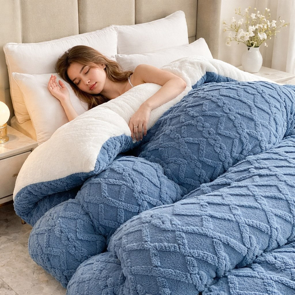 Luxurious Dual-Sided Weighted Blanket for Ultimate Relaxation