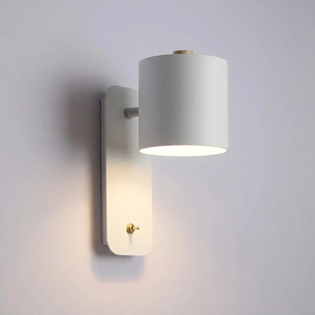 Modern LED Wall Light with Built-In Switch for Cozy Spaces