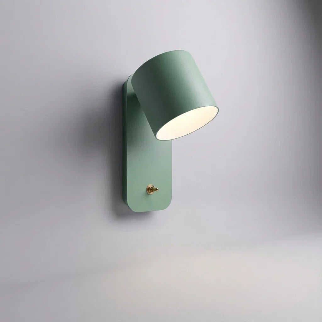 Modern LED Wall Light with Built-In Switch for Cozy Spaces