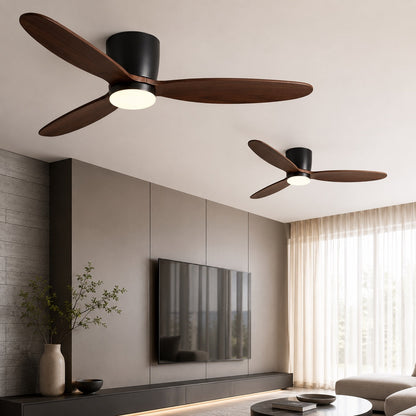 Sleek 6-Speed Ceiling Fan with Integrated LED Lighting