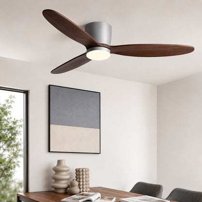 Sleek 6-Speed Ceiling Fan with Integrated LED Lighting