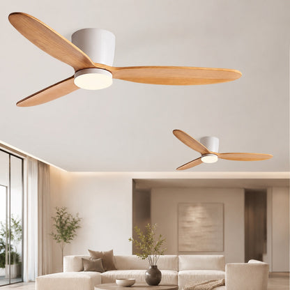 Sleek 6-Speed Ceiling Fan with Integrated LED Lighting