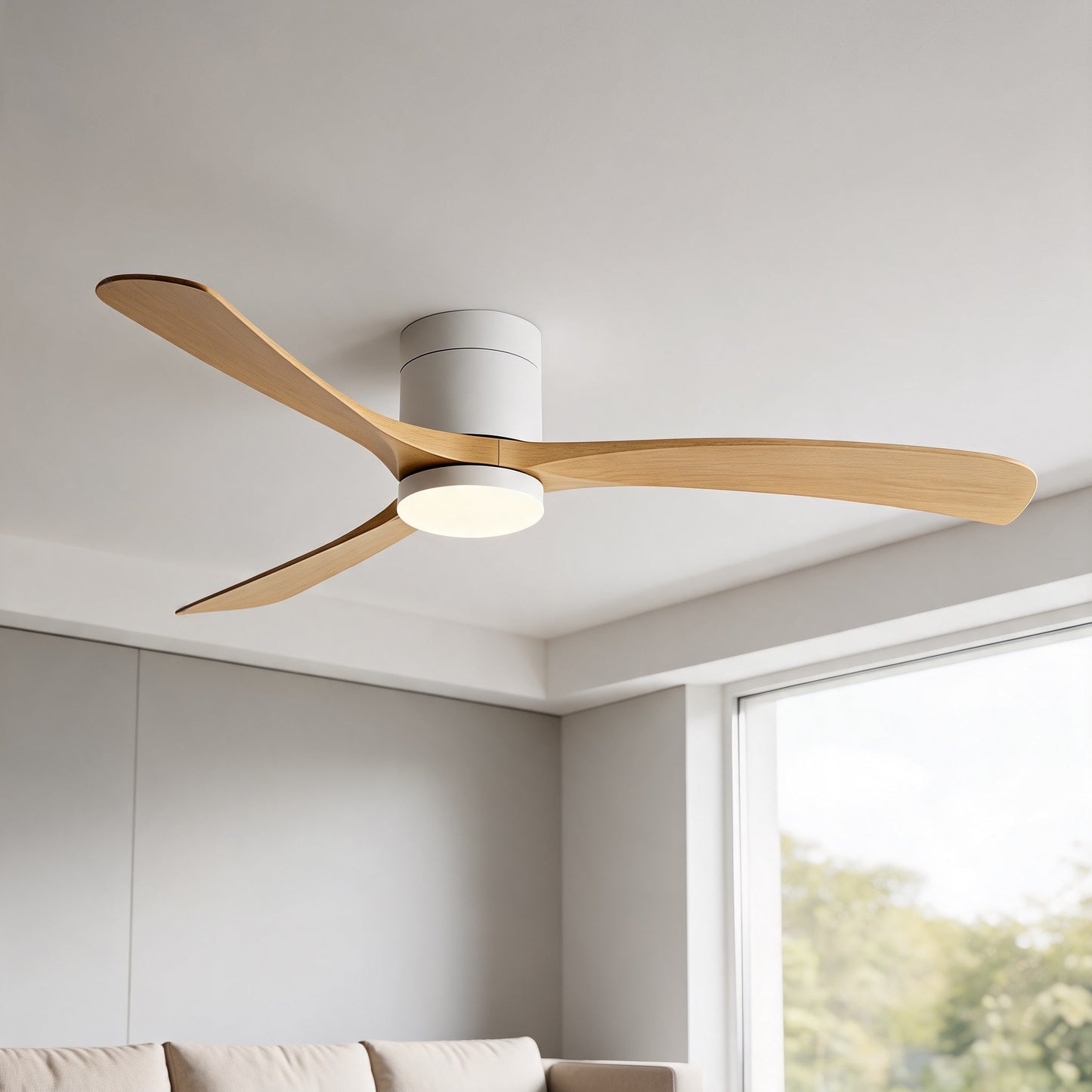 Ultra-Quiet Energy-Efficient Ceiling Fan with LED Lighting