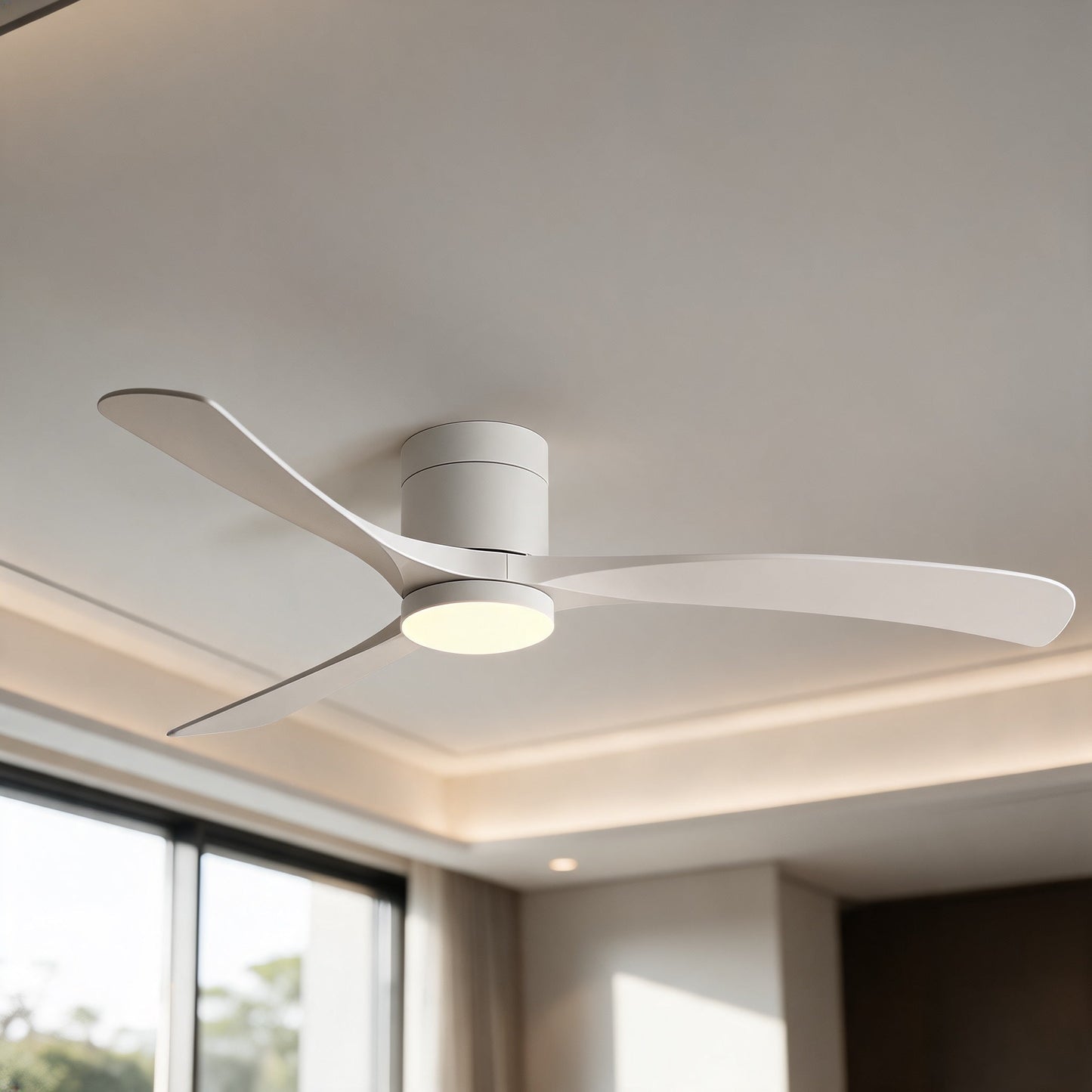Ultra-Quiet Energy-Efficient Ceiling Fan with LED Lighting