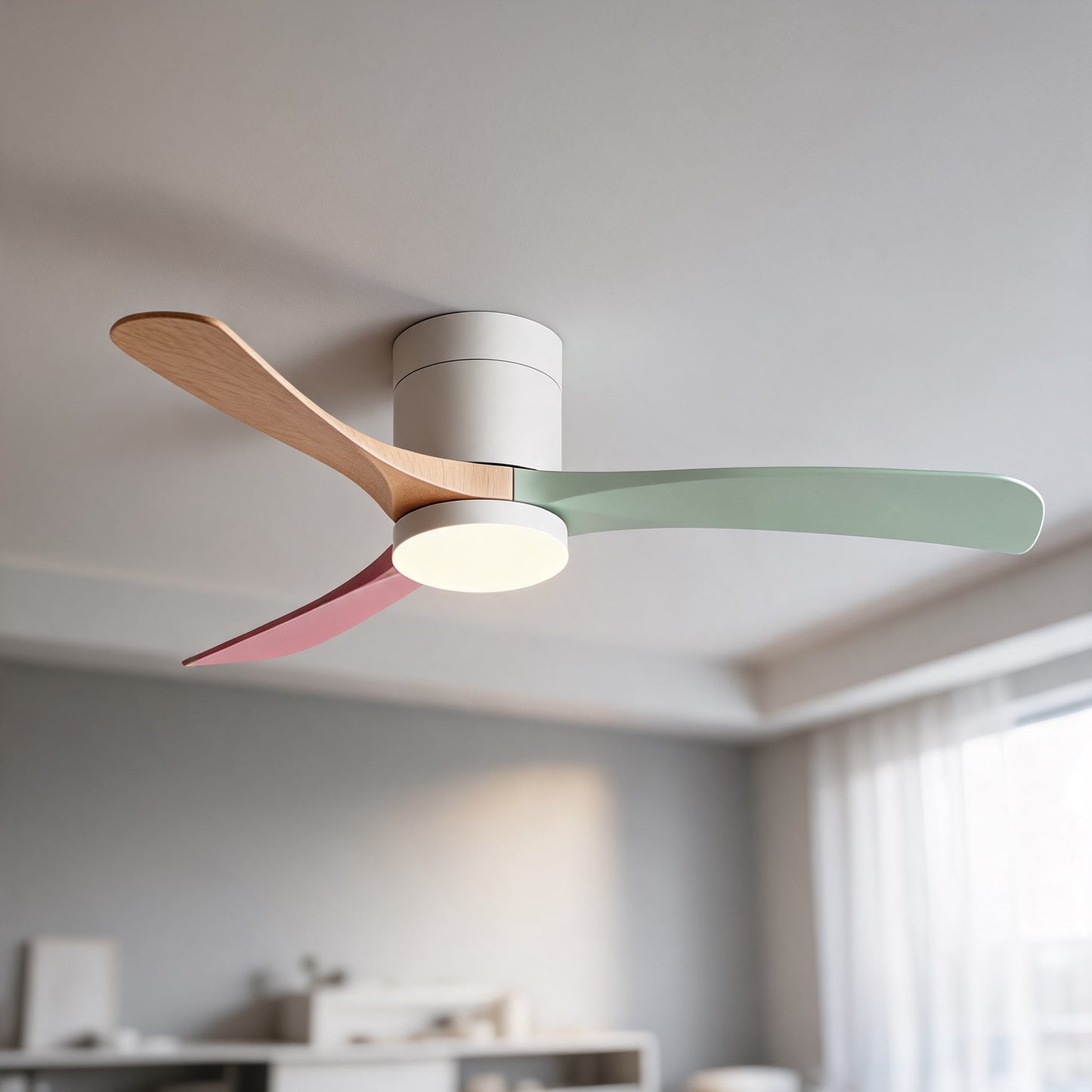 Ultra-Quiet Energy-Efficient Ceiling Fan with LED Lighting