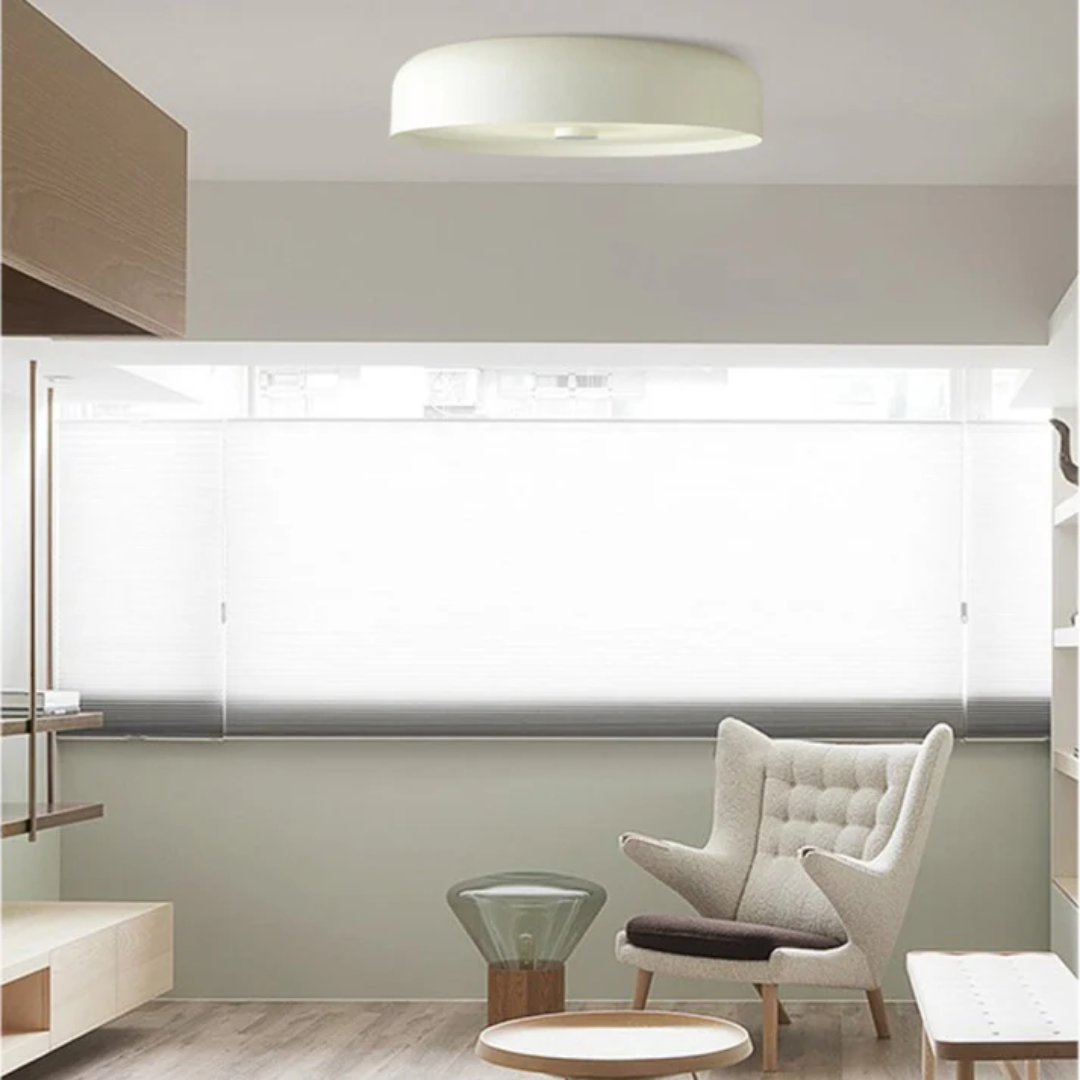 Wool-Inspired Dimmable LED Ceiling Light Fixture (15 x 3.15 in)