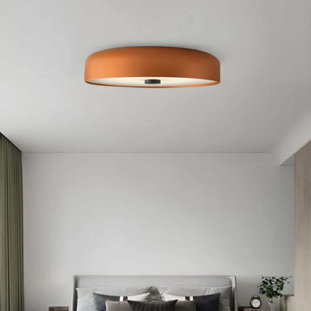Wool-Inspired Dimmable LED Ceiling Light Fixture (15 x 3.15 in)