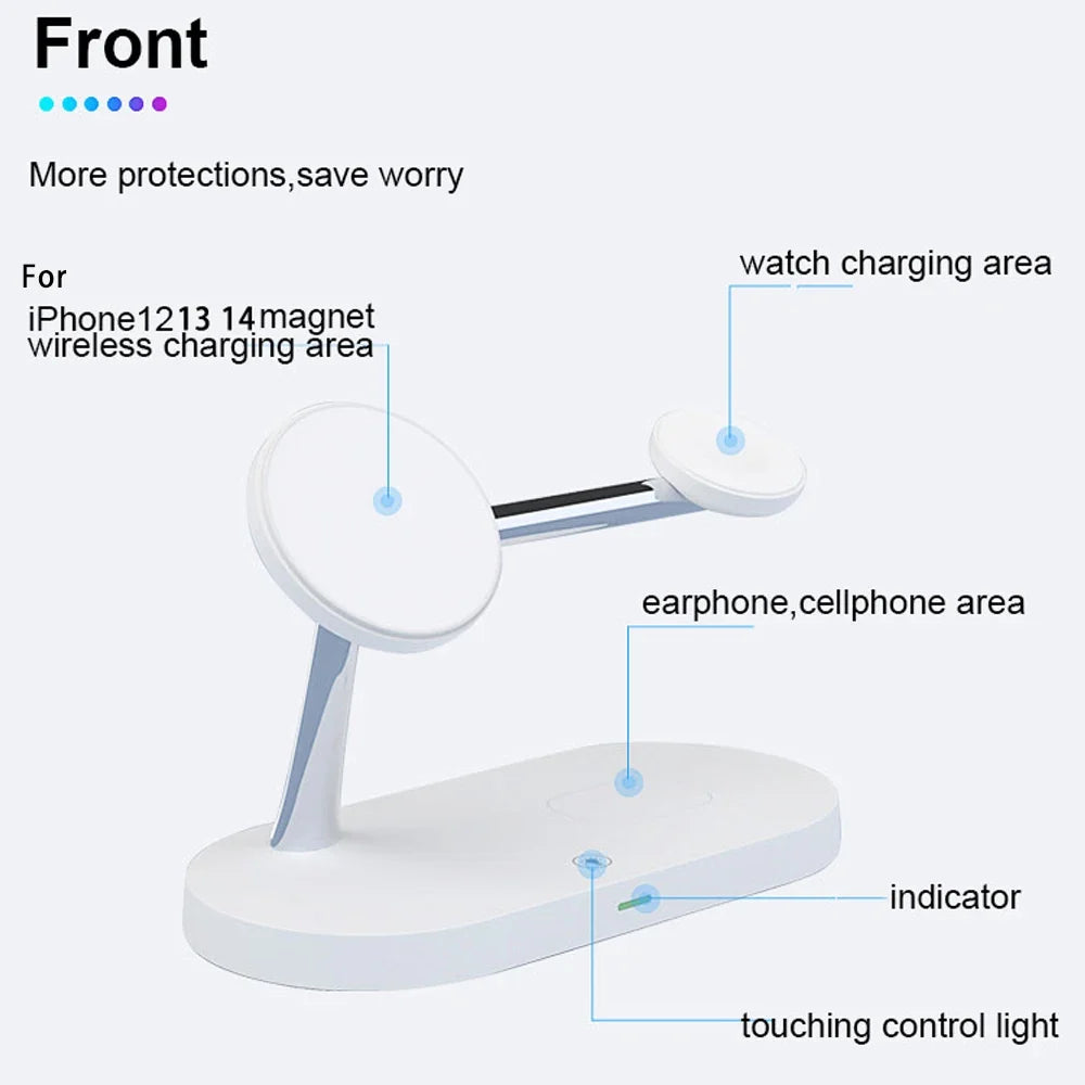 3-in-1 Magnetic Wireless Charger Station for Devices
