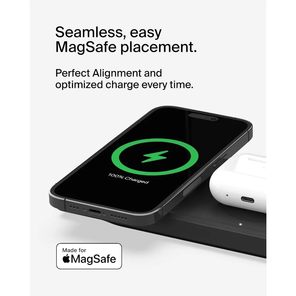 Wireless Charging Dock with 3 Functions – Sleek Design