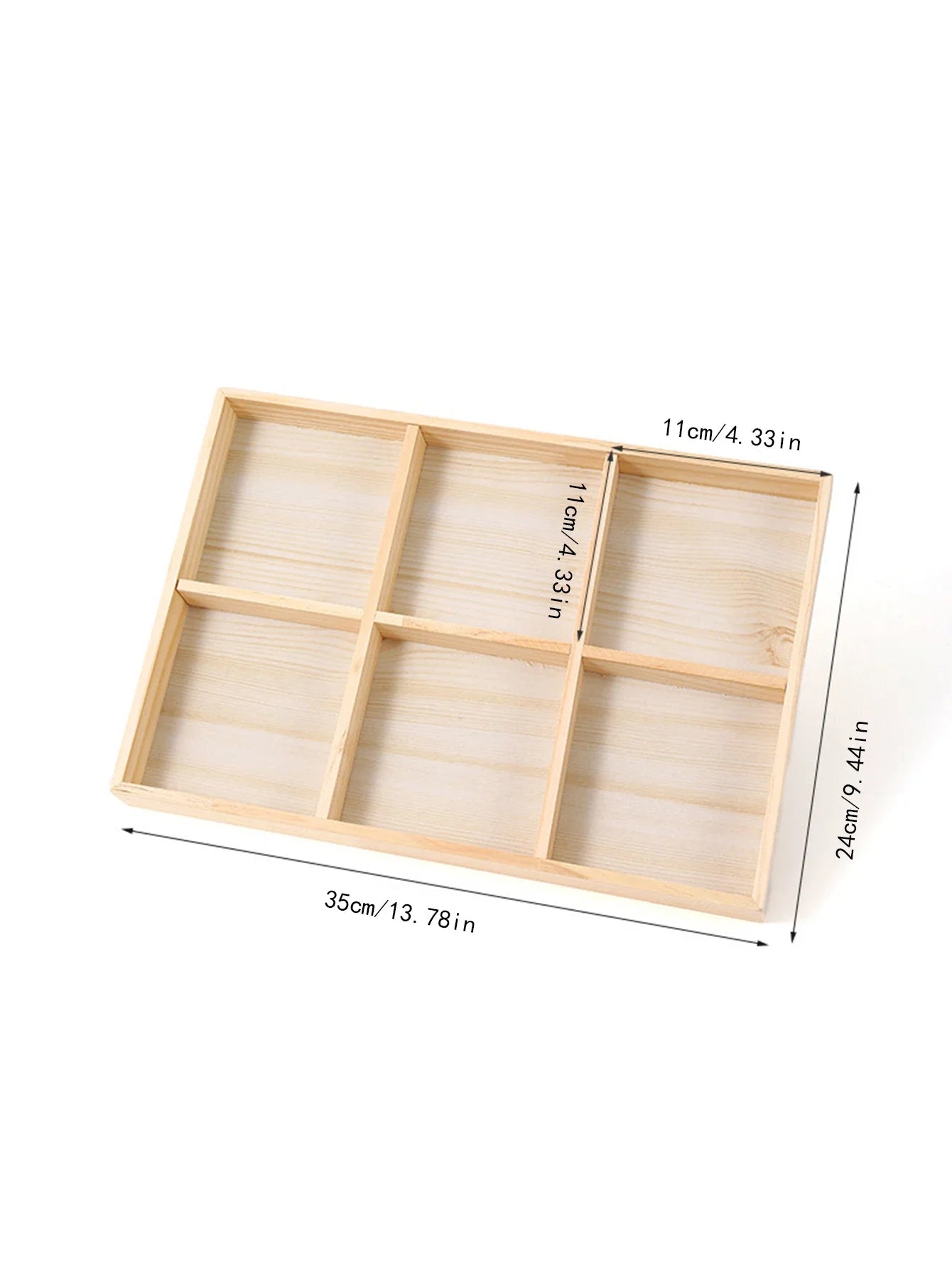 Display Wooden Jewelry Organizer with Tiered Design