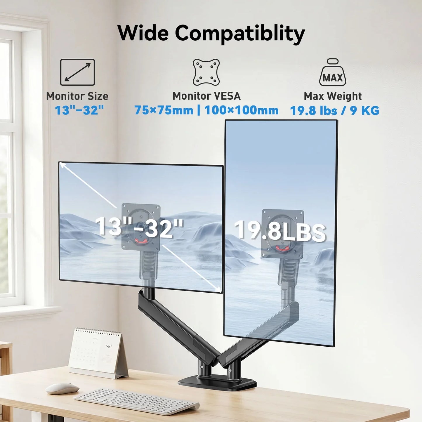 Adjustable Monitor Stand with MechaSpring Technology