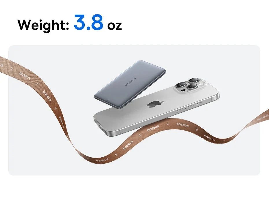 5K MagSafe Power Bank - Slim Portable Charger