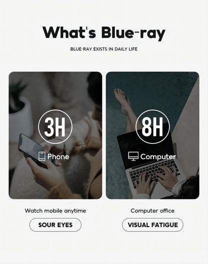 Reading Glasses with Enhanced Lenses for Blue Light Blocking