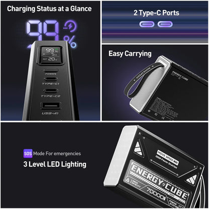 140W Portable Power Bank for Laptops