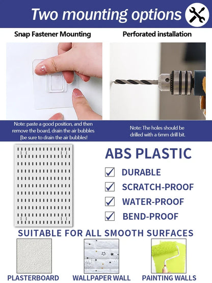 Vertical Pegboard Organizer for Desk Use