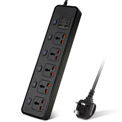 Travel Power Adapter with Multiple Outlets for Global Use