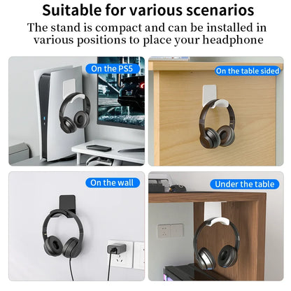 Wall-Mounted Holder for Headphones