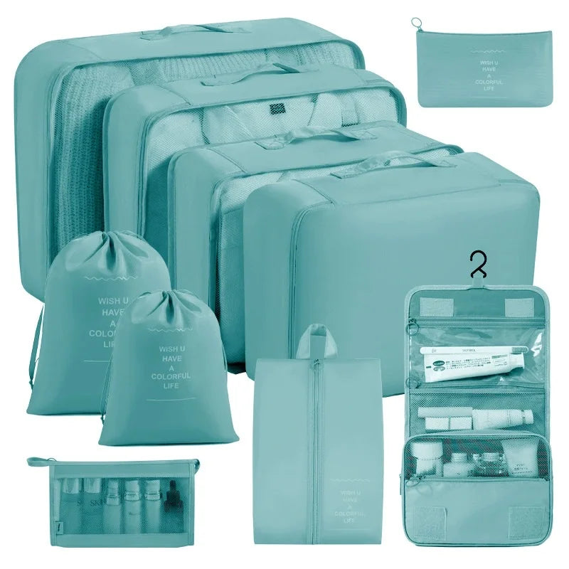 Set of Storage Cubes for Travel Packing