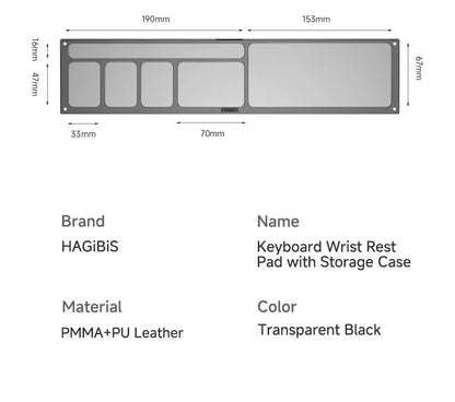 Wrist Rest for Keyboard with Magnetic Support