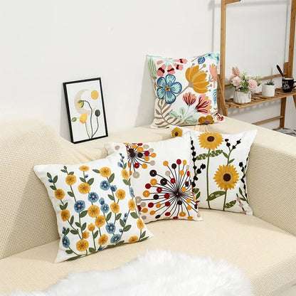 Chic Floral Cushion Cover – Elegant Decorative Pillow Case