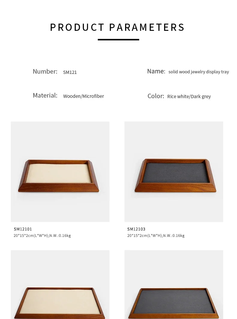 Elegant Wooden Tray for Bracelet Storage and Organization