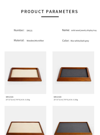 Elegant Wooden Tray for Bracelet Storage and Organization