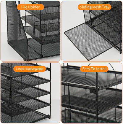 Desktop Organizer for Paper with 5 Tiers