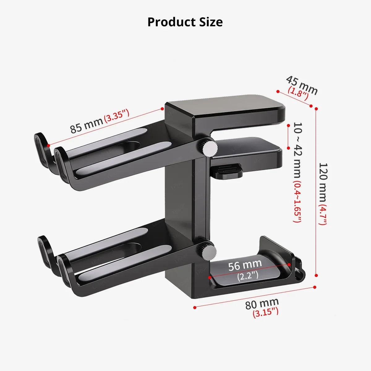 Headphone Stand with Dual Controller Holder