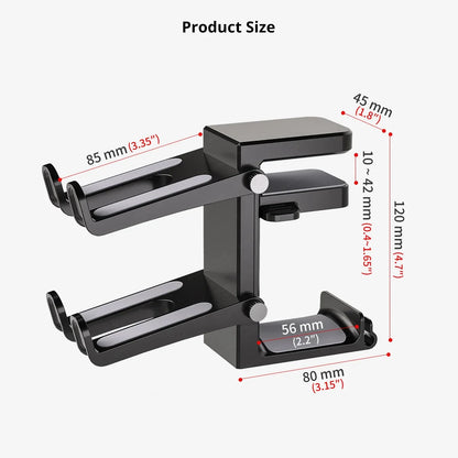Headphone Stand with Dual Controller Holder