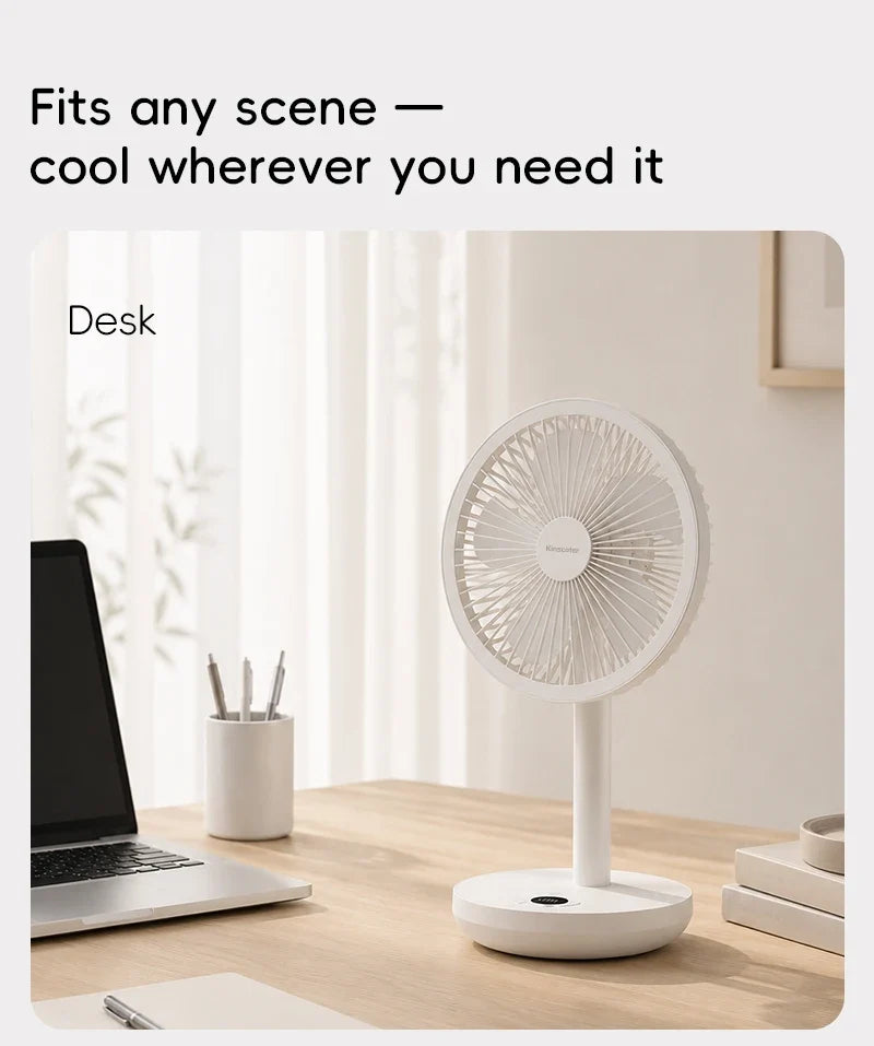 Smart Oscillating Desk Fan for Improved Airflow