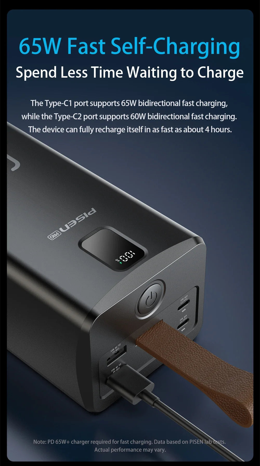 Portable Battery Charger with 60000mAh Capacity