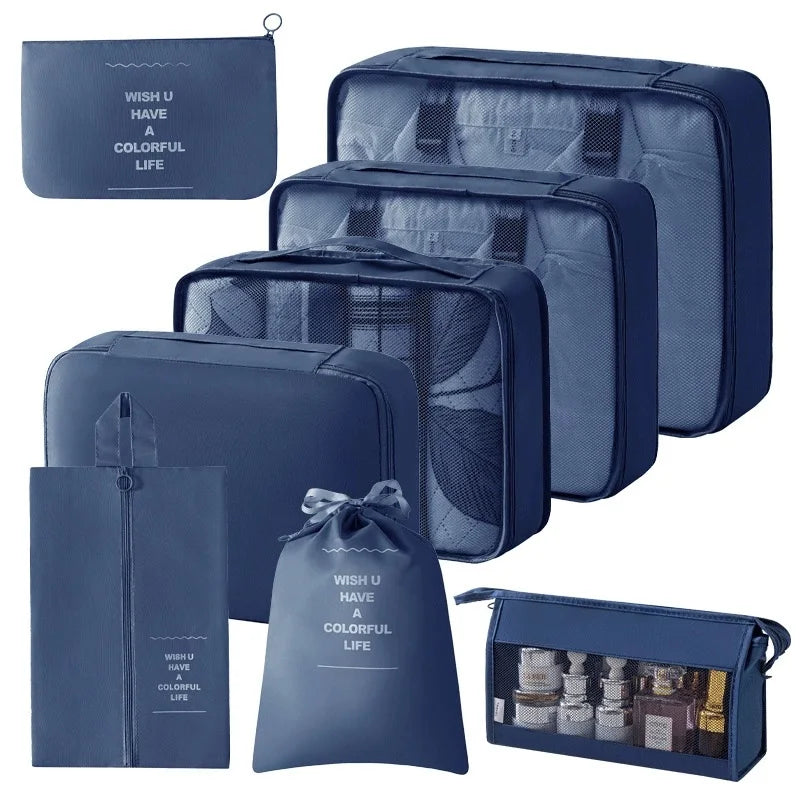 Set of Storage Cubes for Travel Packing