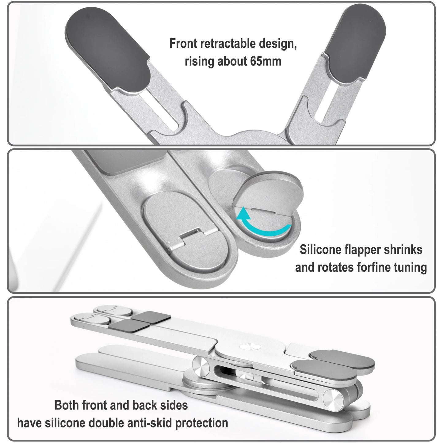 Aluminum Laptop Stand with 360-Degree Adjustable Angles