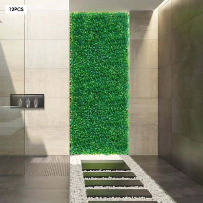 Set of 12 Faux Wall Panels for Indoor Plant Decoration
