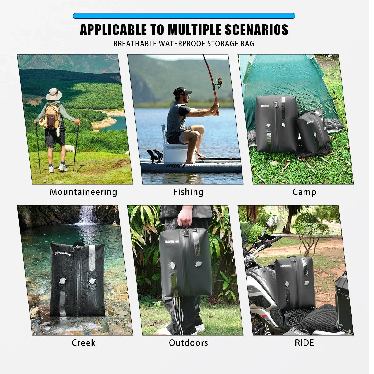 Travel Compression Storage Bags for Vacuum Sealing