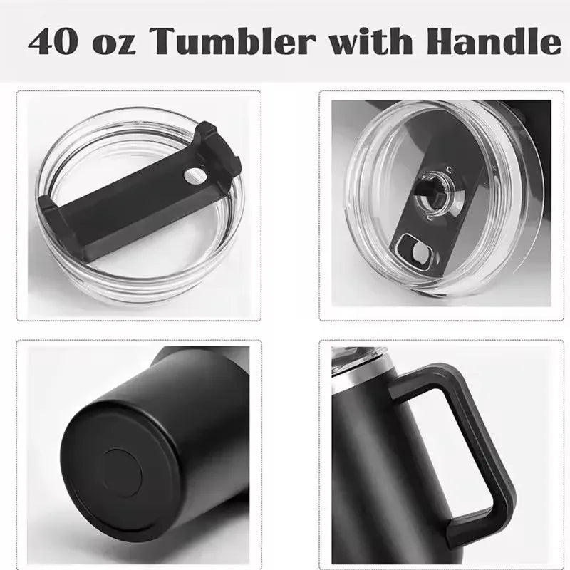 Water Bottle with Straw – Insulated Design