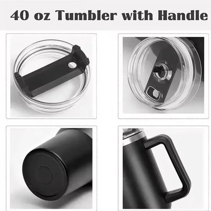 Water Bottle with Straw – Insulated Design