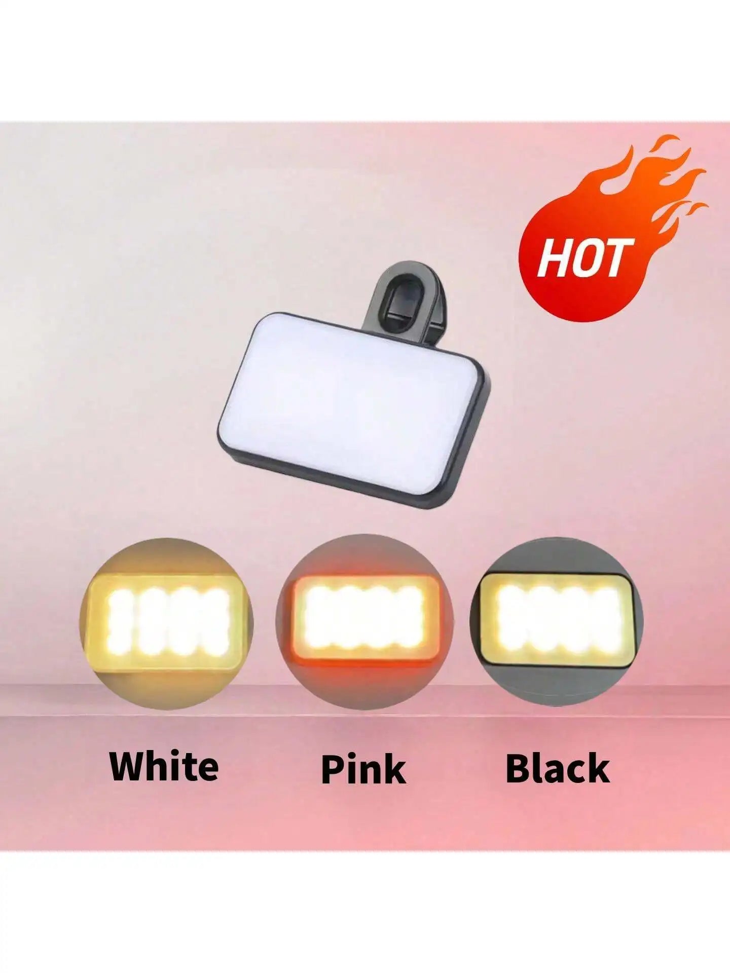 Compact Clip-On LED Light for Photography