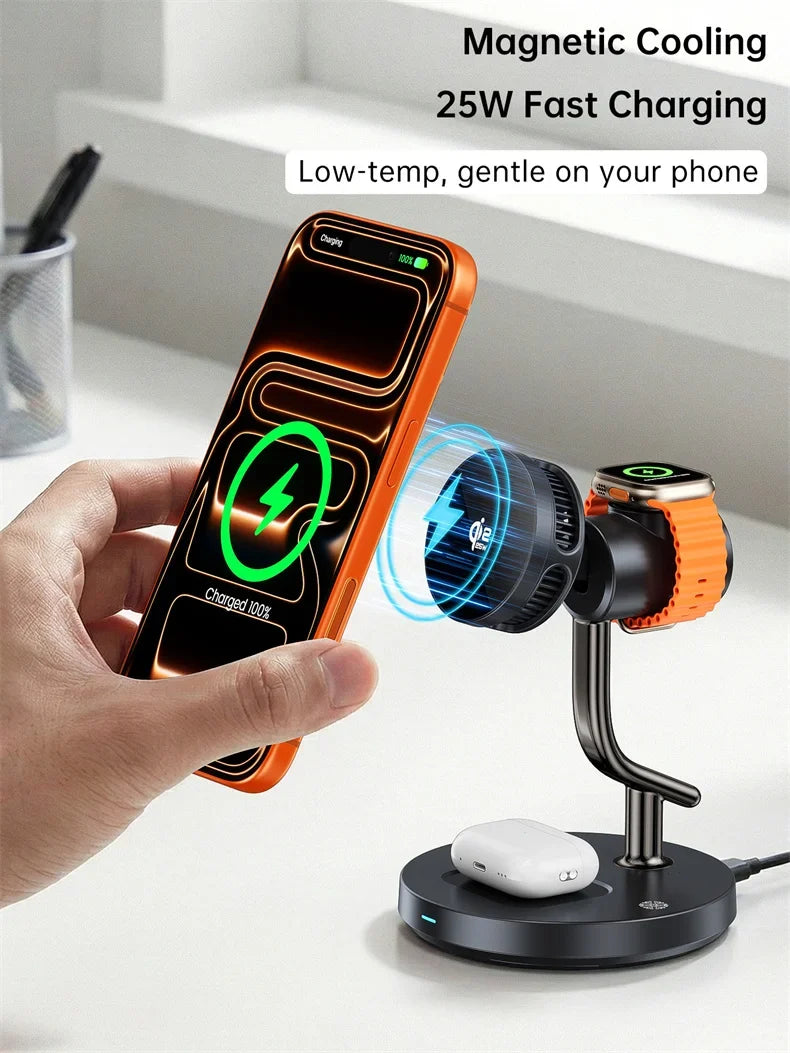 Wireless Charging Stand with Magnetic Fast Charge Feature