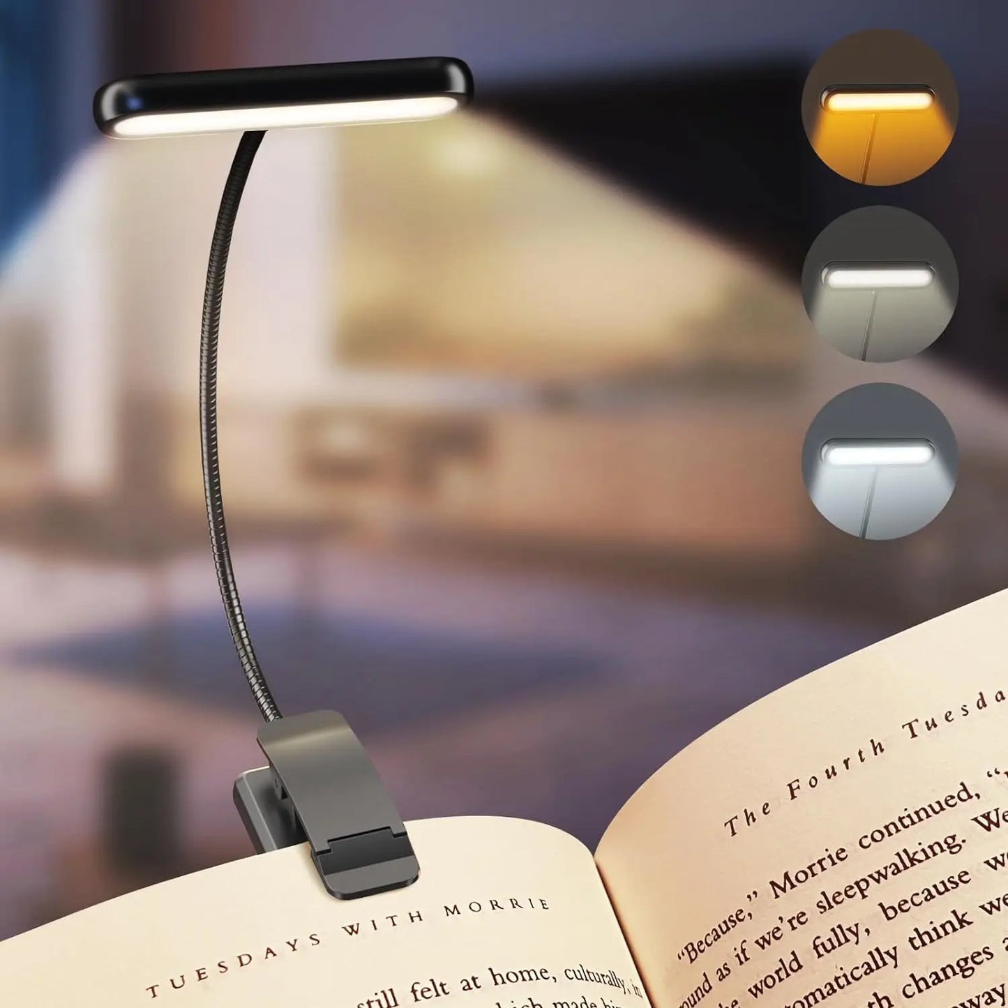 Clip-On LED Reading Lamp – Portable Light Source