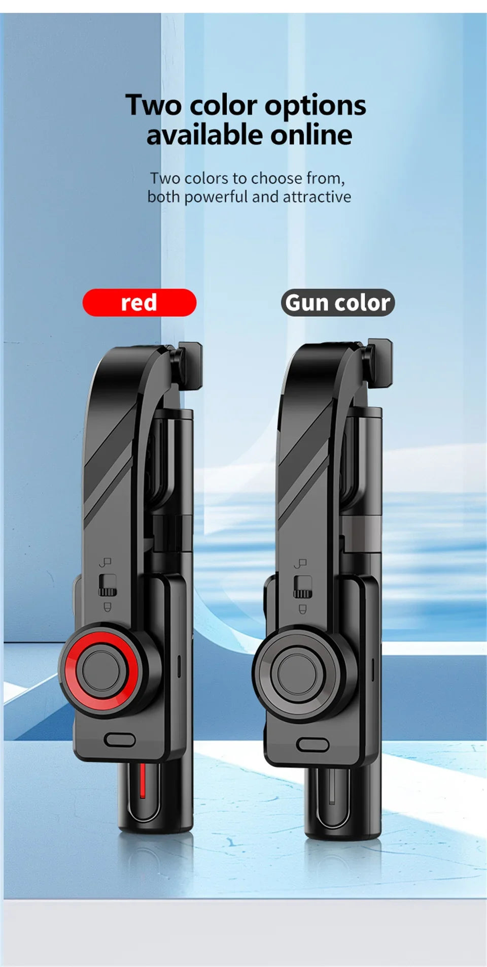 Wireless Gimbal Tripod Stabilizer with Bluetooth Connectivity