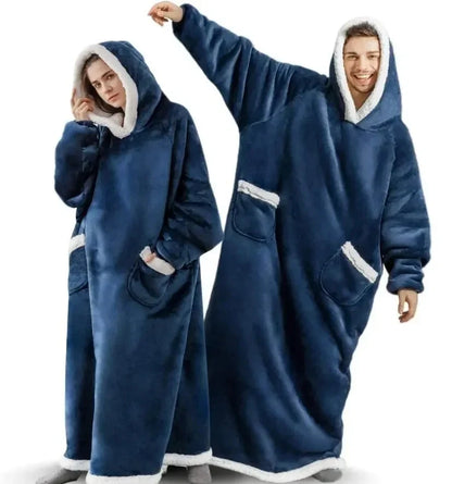 Cozy Fleece Hoodie Blanket in Extra Large Size for Warm Comfort