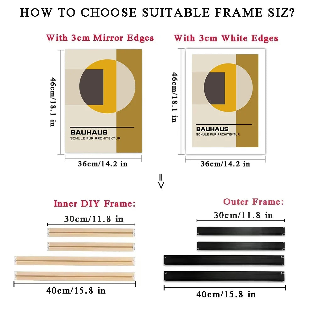 Canvas Frame Kit with Metal and Wooden Elements