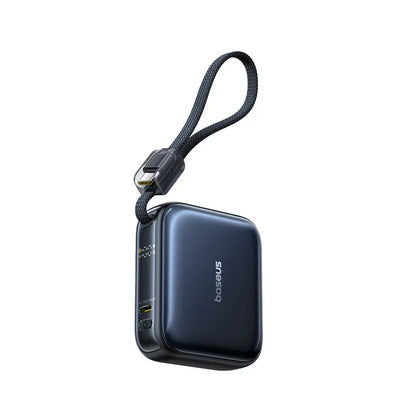 Compact Portable Charger with Integrated Cable