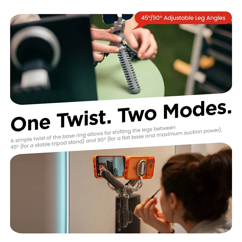 Tripod with Magnetic Suction Feature