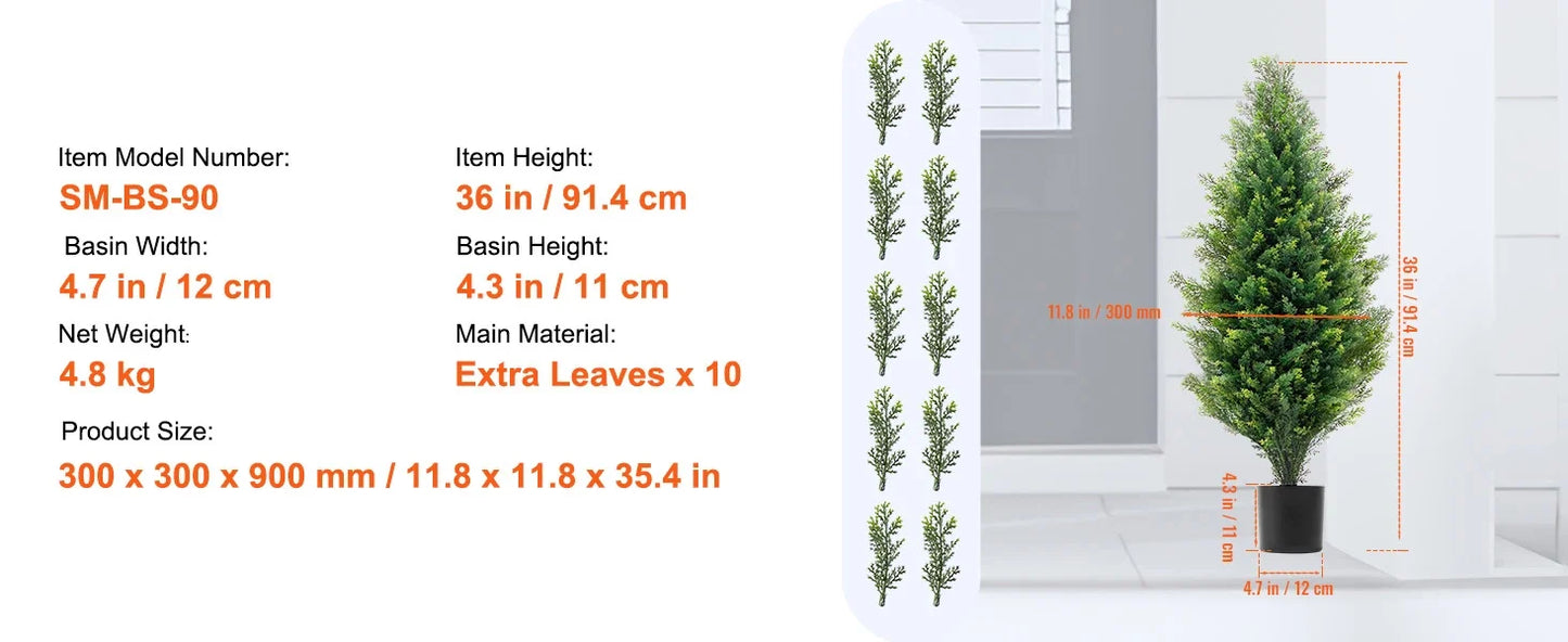 Cedar Faux Topiary Plant