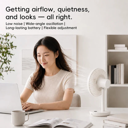 Smart Oscillating Desk Fan for Improved Airflow