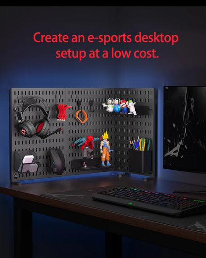 Vertical Pegboard Organizer for Desk Use