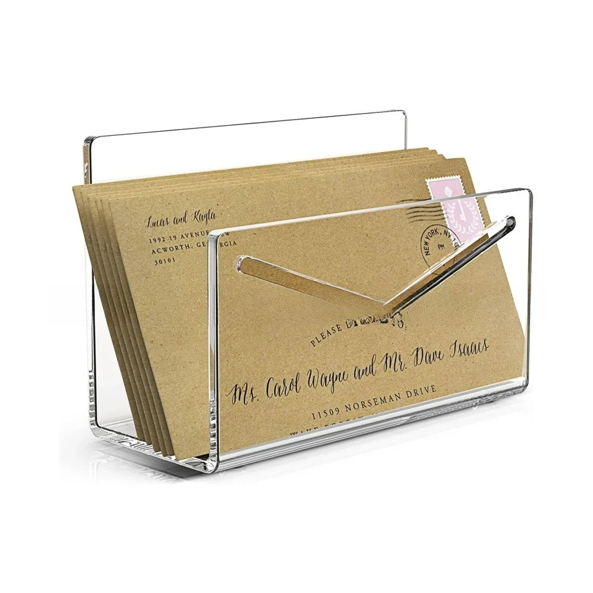 Desktop Organizer for Letters - Acrylic Letter Sorting Tray